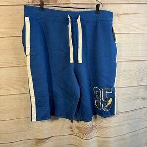 Canyon River Blues Blue & White Drawstring Tie Shorts Size XL